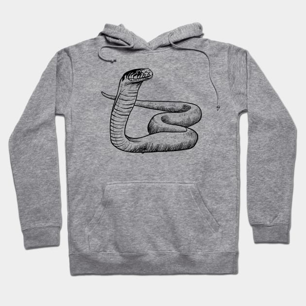 Snake hand drawn Hoodie by KC Happy Shop